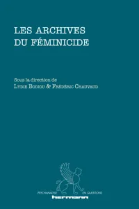 Les archives du féminicide_cover