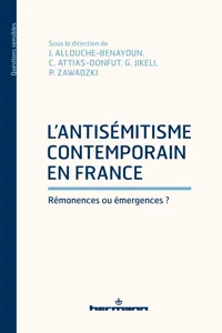 L'antisémitisme contemporain en France_cover