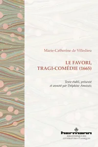 Le Favori, tragi-comédie_cover