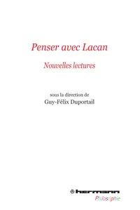 Penser avec Lacan_cover