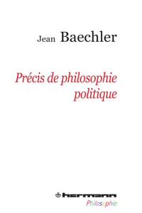 Précis de philosophie politique_cover