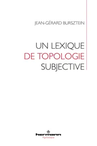 Un lexique de topologie subjective_cover