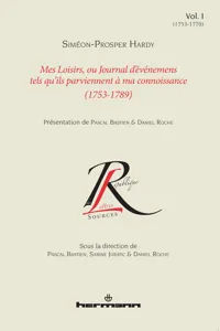 Mes loisirs, ou Journal d'événemens tels qu'ils parviennent à ma connoissance. Volume_cover