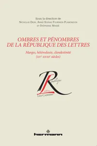 Ombres et pénombres de la République des Lettres_cover