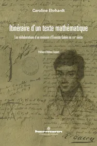 Itinéraire d'un texte mathématique_cover