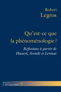 Qu'est-ce que la phénoménologie ?_cover