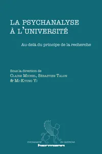 La psychanalyse à l'université_cover