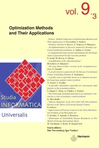 Studia 9.3. Optimization methods and their applications_cover