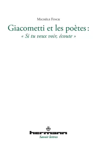 Giacometti et les poètes_cover