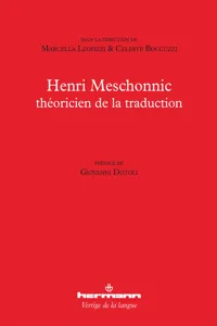 Henri Meschonnic théoricien de la traduction_cover