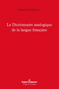 Le Dictionnaire analogique de la langue française_cover