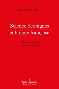 Science des signes et langue française_cover