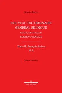 Nouveau dictionnaire général bilingue français-italien/italien-français, tome II : français-italien, lettres H-Z_cover