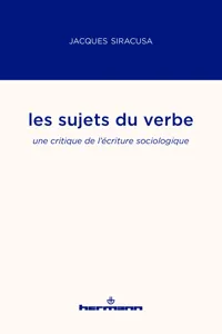 Les sujets du verbe_cover