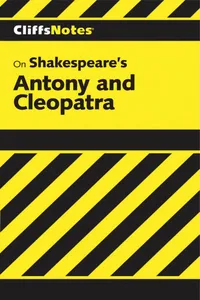 CliffsNotes on Shakespeare's Antony and Cleopatra_cover