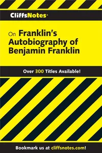 CliffsNotes on Franklin's The Autobiography of Benjamin Franklin_cover