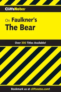 CliffsNotes on Faulkner's The Bear_cover