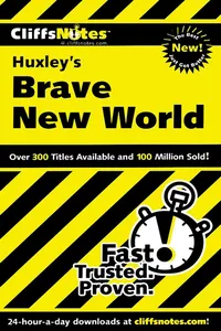 CliffsNotes on Huxley's Brave New World_cover