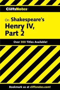 CliffsNotes on Shakespeare's Henry IV, Part 2_cover