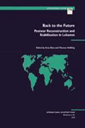 Back to the Future : Postwar Reconstruction and Stabilization in Lebanon