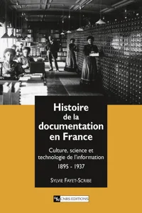 Histoire de la documentation en France_cover