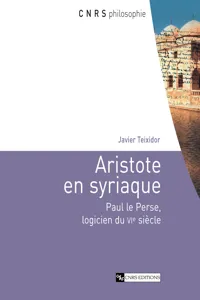 Aristote en syriaque_cover