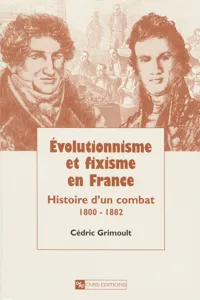 Évolutionnisme et fixisme en France_cover