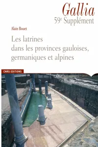 Les latrines dans les provinces gauloises, germaniques et alpines_cover