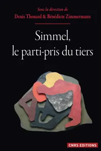 Simmel, le parti-pris du tiers_cover