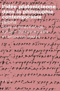 L'Idée platonicienne dans la philosophie contemporaine_cover