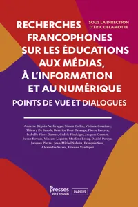 Recherches francophones sur les éducations aux médias, à l'information et au numérique_cover