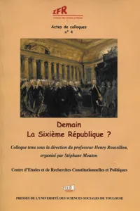 Demain, la sixième République ?_cover