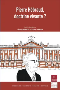 Pierre Hébraud, doctrine vivante ?_cover