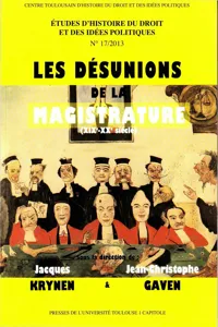 Les désunions de la magistrature_cover