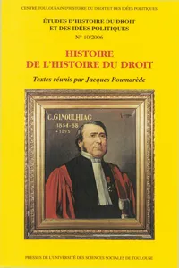 Histoire de l'histoire du droit_cover