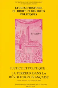 Justice et politique : la Terreur dans la Révolution française_cover