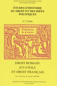 Droit romain, jus civile et droit français_cover