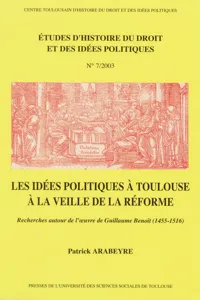 Les idées politiques à Toulouse à la veille de la Réforme_cover