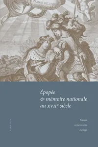 Épopée et mémoire nationale au XVIIe siècle_cover