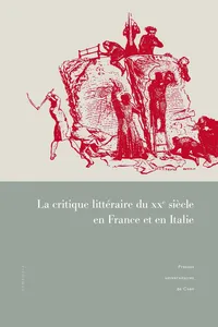 La critique littéraire du XXe siècle en France et en Italie_cover