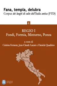 Fana, templa, delubra. Corpus dei luoghi di culto dell'Italia antica - 4_cover