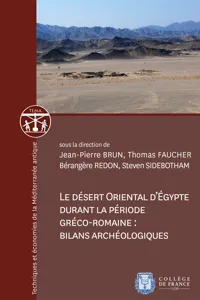 Le désert oriental d'Égypte durant la période gréco-romaine : bilans archéologiques_cover