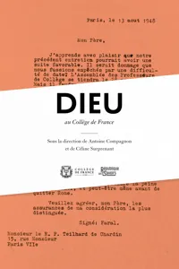 Dieu au Collège de France_cover