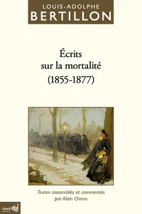 Écrits sur la mortalité (1855-1877)_cover