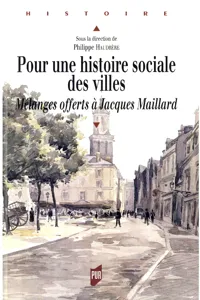 Pour une histoire sociale des villes_cover