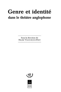 Genre et identité dans le théâtre anglophone_cover