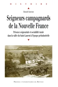 Seigneurs campagnards de la Nouvelle France_cover