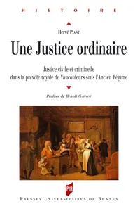 Une justice ordinaire_cover