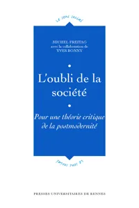 L'oubli de la société_cover