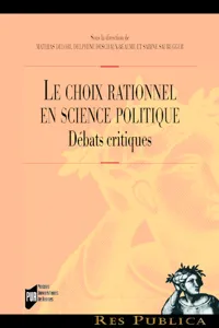 Le choix rationnel en science politique_cover